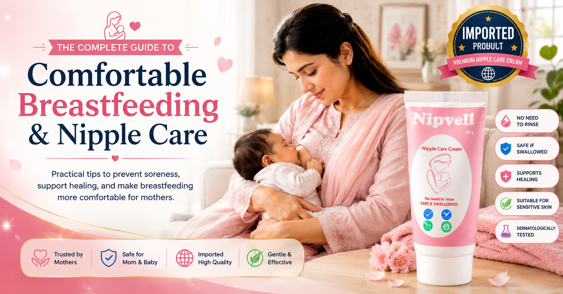 The Complete Guide to Comfortable Breastfeeding & Nipple Care