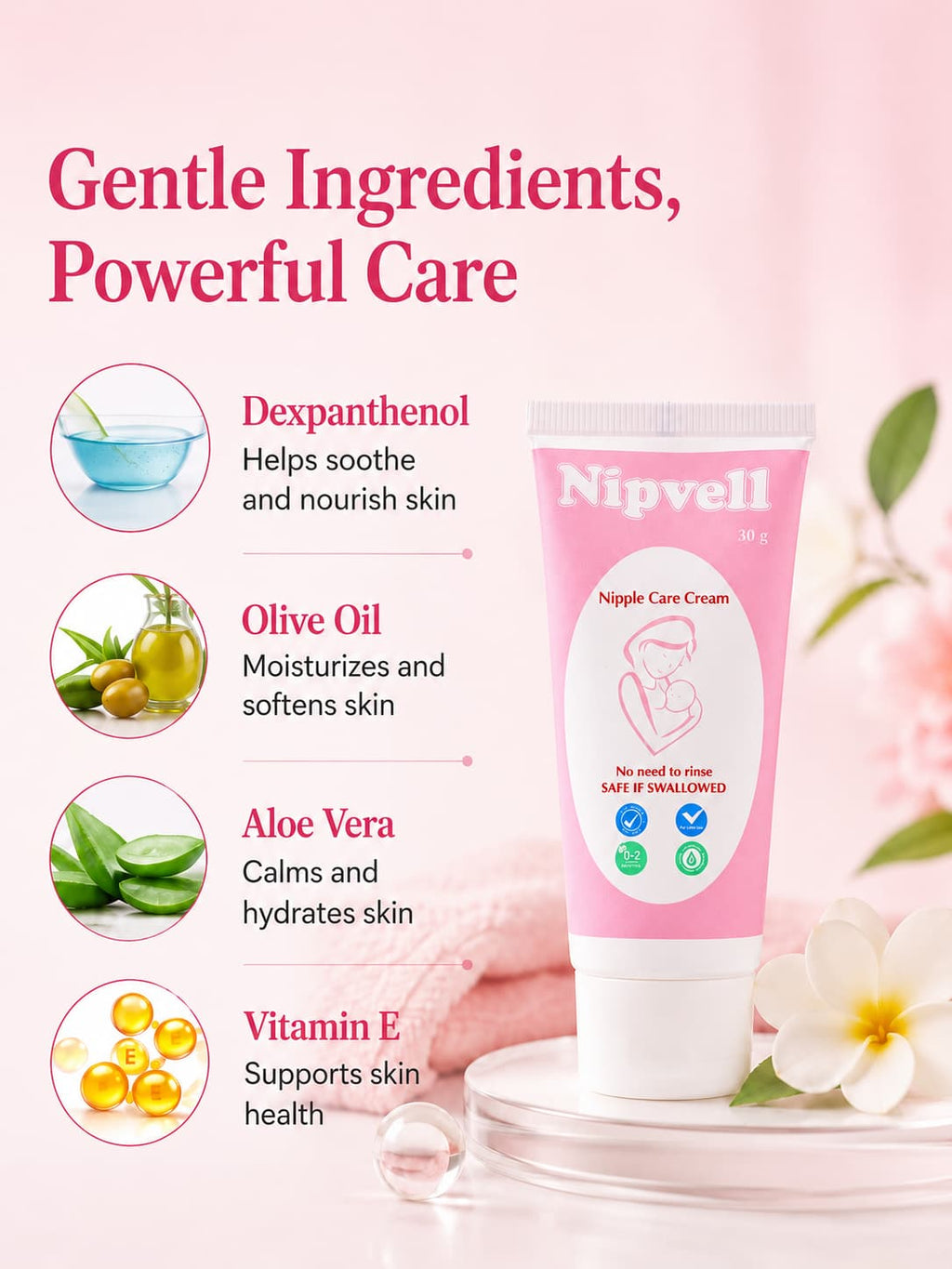 Nipvell nipple care cream — breastfeeding routine