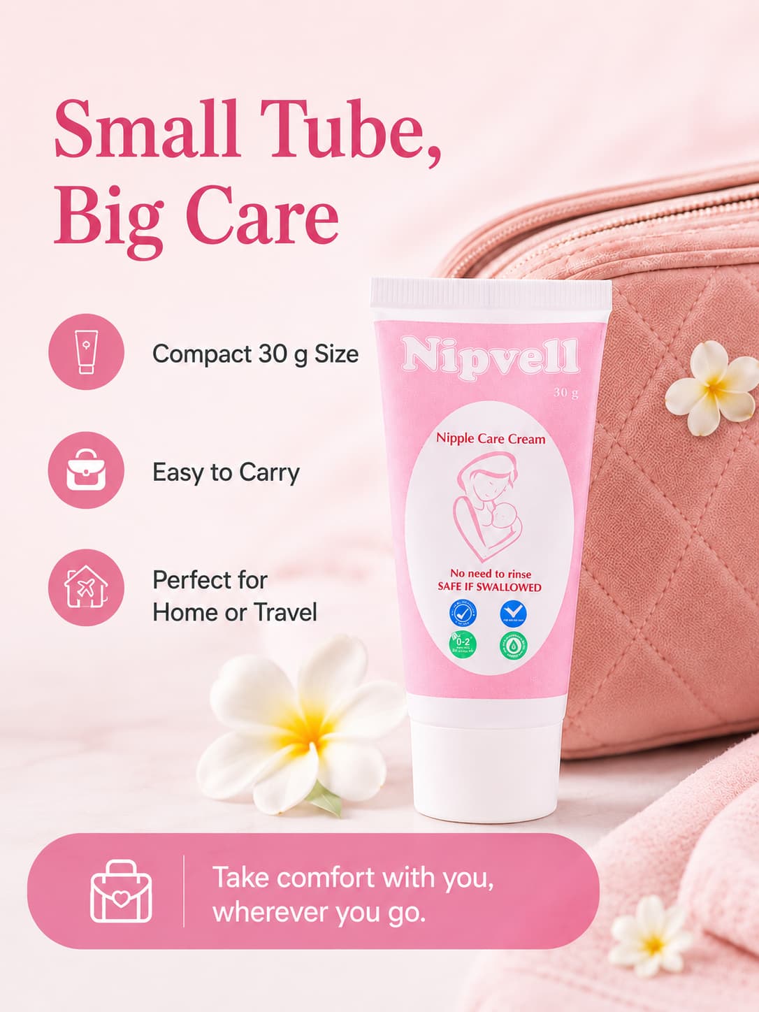 Nipvell lanolin-free formula — made for nursing moms